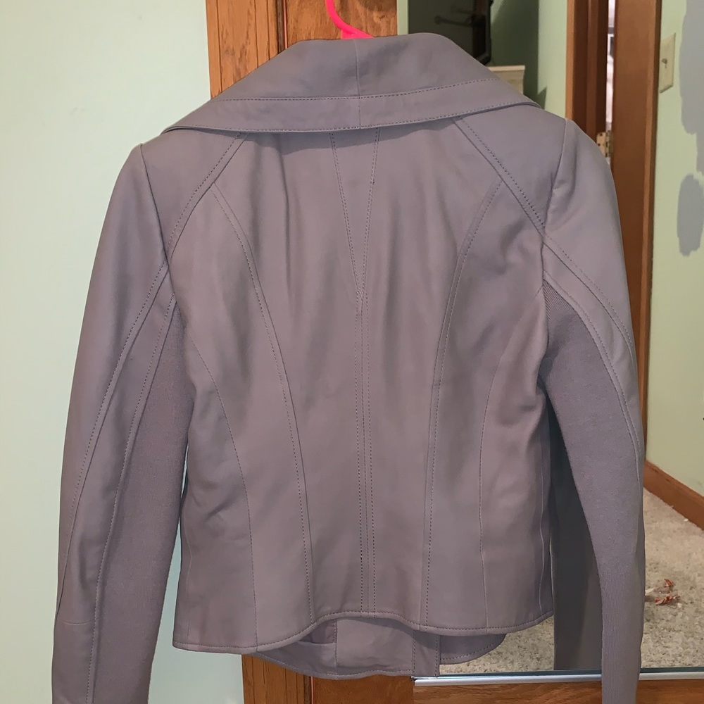 Bcbg maxazria real leather jacket size xs - Picture 5 of 5